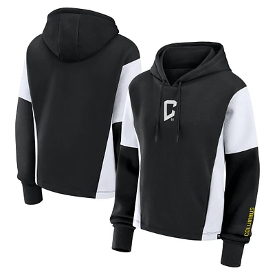 Women's Fanatics Black Columbus Crew Oversized Legacy Goalkeeper Pullover Hoodie