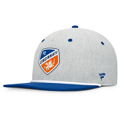 Men's Fanatics Heather Gray FC Cincinnati Chip Golfer Snapback Hat