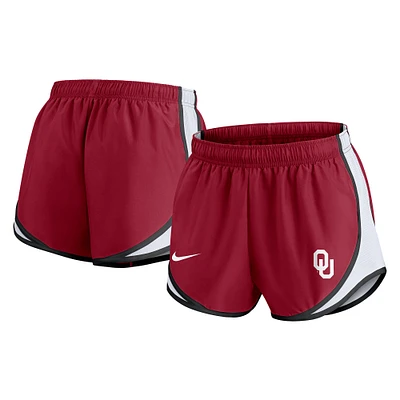 Women's Nike Crimson Oklahoma Sooners Spring Break Tempo Performance Shorts