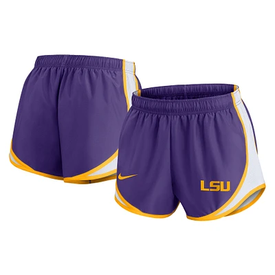 Women's Nike Purple LSU Tigers Spring Break Tempo Performance Shorts
