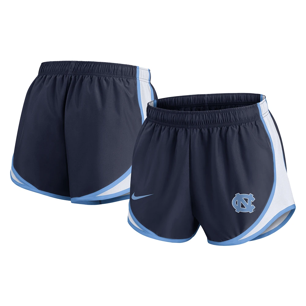 Women's Nike Navy North Carolina Tar Heels Spring Break Tempo Dri-FIT Shorts