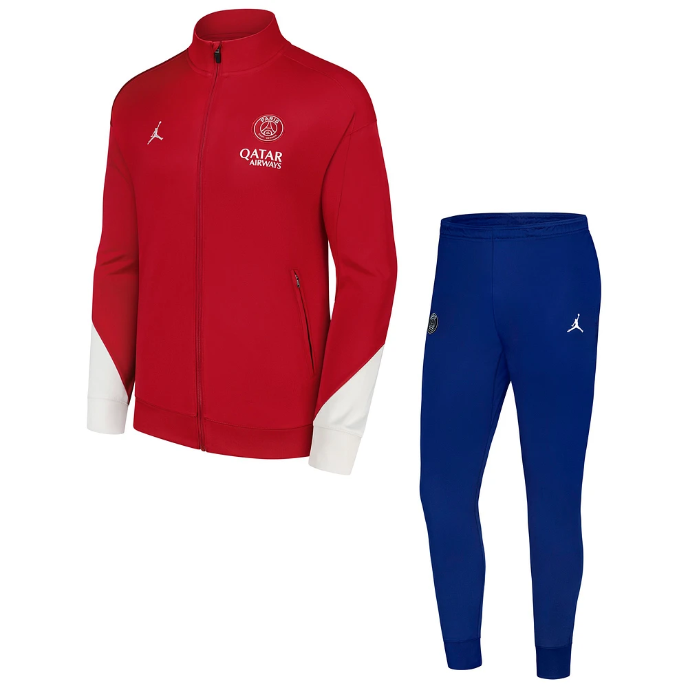 Men's Jordan Brand Red Paris Saint-Germain 2024/25 Fourth Strike Full-Zip Track Jacket & Pants Set