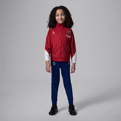 Preschool Jordan Brand Red Paris Saint-Germain 2024/25 Fourth Strike Full-Zip Track Suit