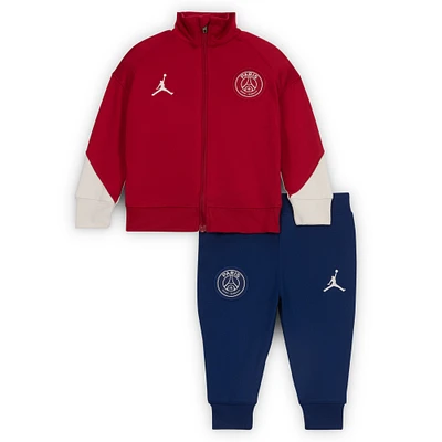 Infant Jordan Brand Red Paris Saint-Germain 2024/25 Fourth Strike Full-Zip Track Jacket & Pants Set