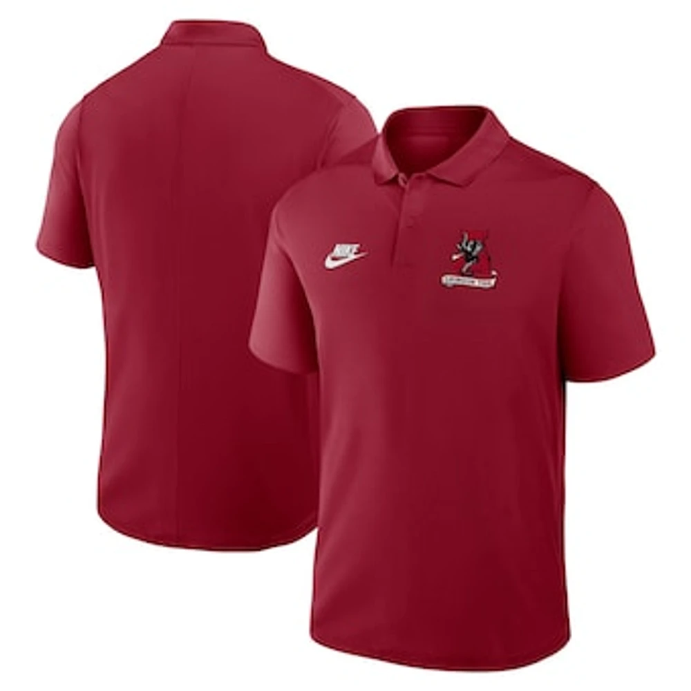 Men's Nike Crimson Alabama Tide Primetime Victory Legacy Vault Logo Performance Polo