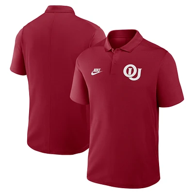 Men's Nike Crimson Oklahoma Sooners Primetime Victory Legacy Vault Logo Performance Polo
