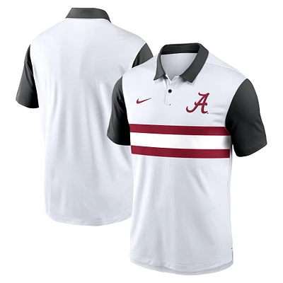 Men's Nike White Alabama Crimson Tide Campus Pattern Vapor Performance Polo