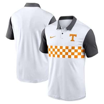 Men's Nike White Tennessee Volunteers Campus Pattern Vapor Performance Polo