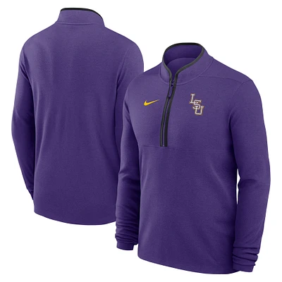 Men's Nike Purple LSU Tigers Baseball Logo Lightweight Victory Performance Half-Zip Pullover
