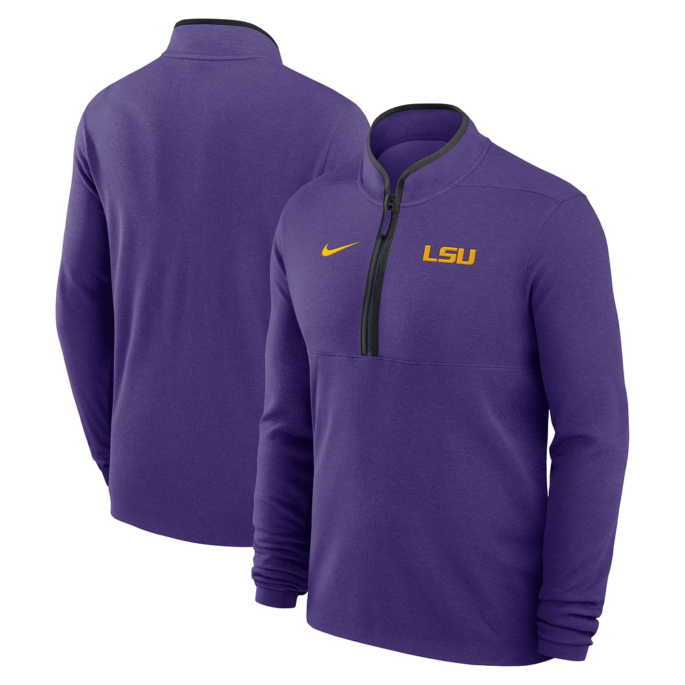 Men's Nike Purple LSU Tigers Lightweight Victory Dri-FIT Half-Zip Pullover