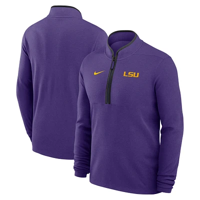 Men's Nike Purple LSU Tigers Lightweight Victory Performance Half-Zip Pullover