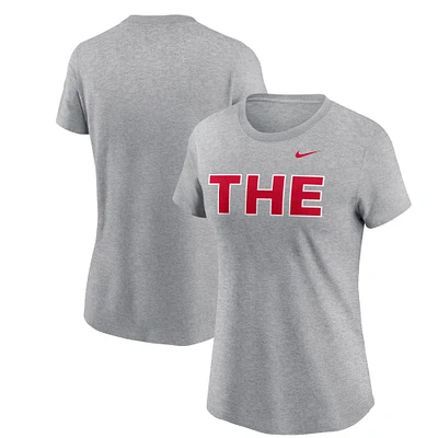 Women's Nike Heather Gray Ohio State Buckeyes THE T-Shirt
