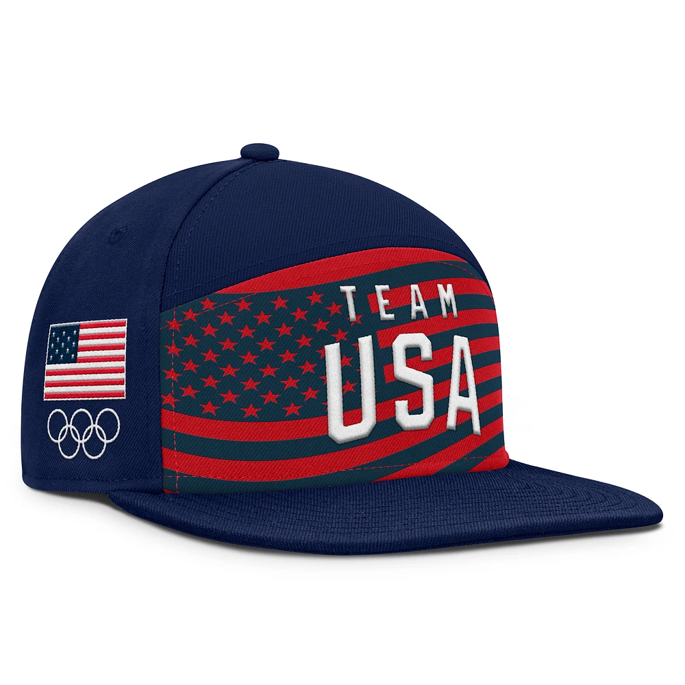 Men's Fanatics Navy Team USA Grandstand Snapback Hat