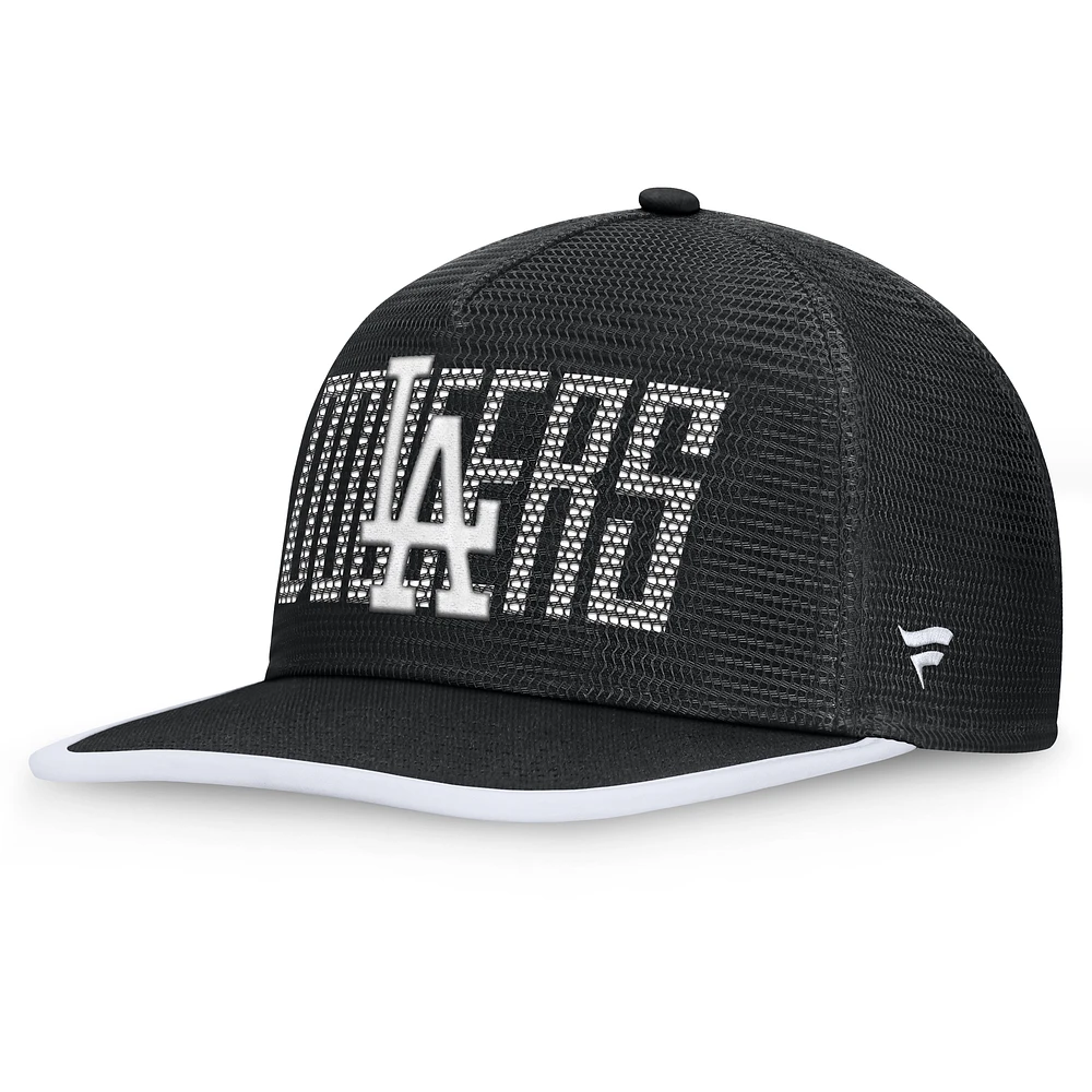 Men's Fanatics Black Los Angeles Dodgers Let's Glow Line Drive Snapback Hat
