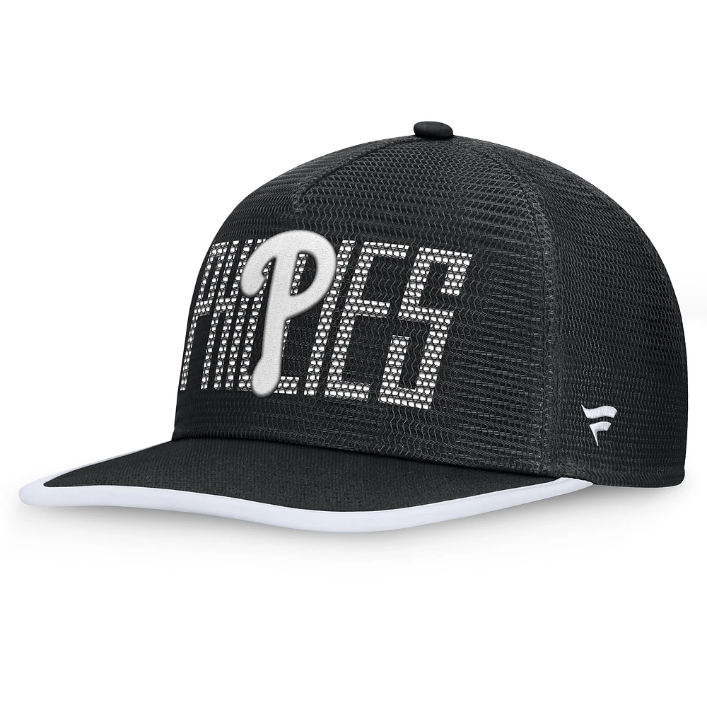 Men's Fanatics Black Philadelphia Phillies Let's Glow Line Drive Snapback Hat