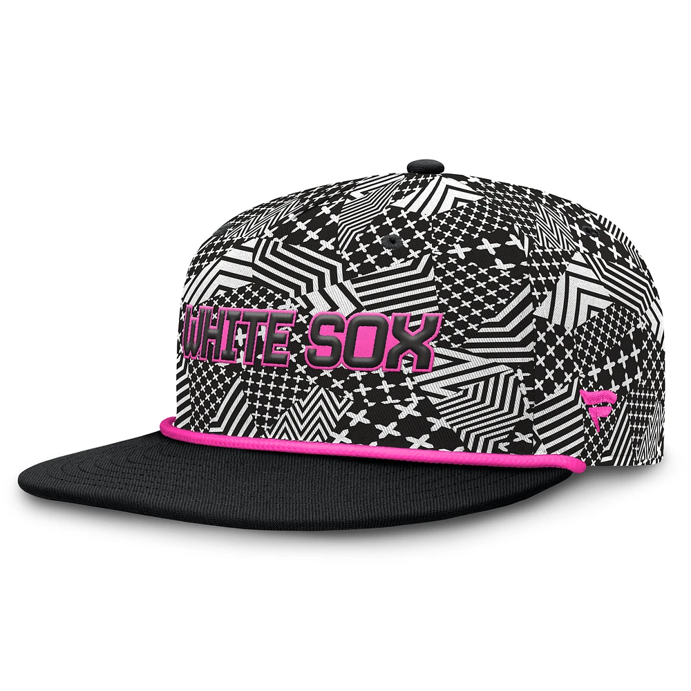 Men's Fanatics Black Chicago White Sox Let's Glow Moon Shot Snapback Hat
