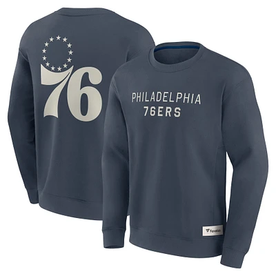 Men's Fanatics Blue Philadelphia 76ers Elements Future Ground Lettering Pullover Sweatshirt