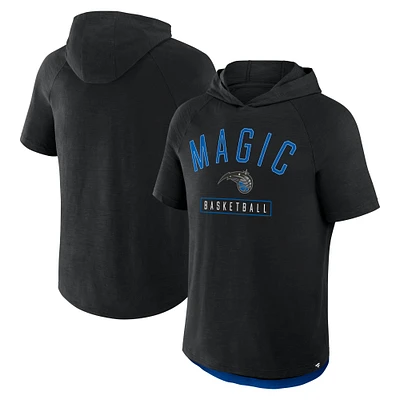 Men's Fanatics Black Orlando Magic Pass Legend Raglan Hoodie T-Shirt