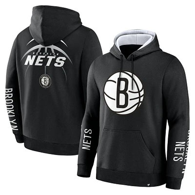 Men's Fanatics Black Brooklyn Nets Legacy Guard Pullover Hoodie