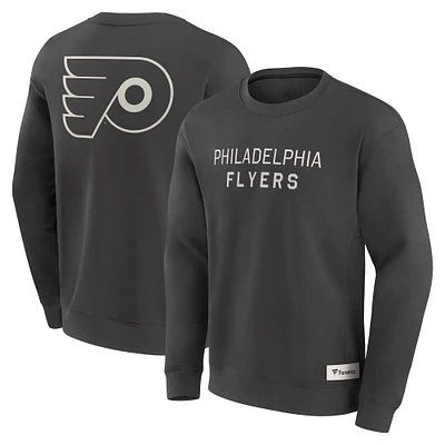 Men's Fanatics Charcoal Philadelphia Flyers Elements Future Ground Lettering Pullover Sweatshirt