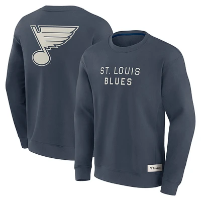 Men's Fanatics Blue St. Louis Blues Elements Future Ground Lettering Pullover Sweatshirt