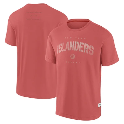 Men's Fanatics Red New York Islanders Elements Weathered Tonal Future Ground T-Shirt