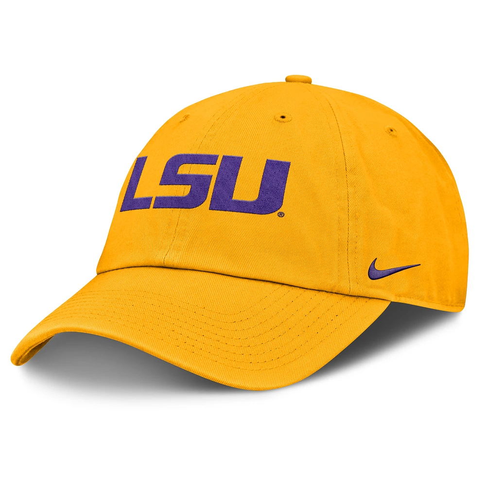 Men's Nike Gold LSU Tigers Primetime Club Adjustable Hat