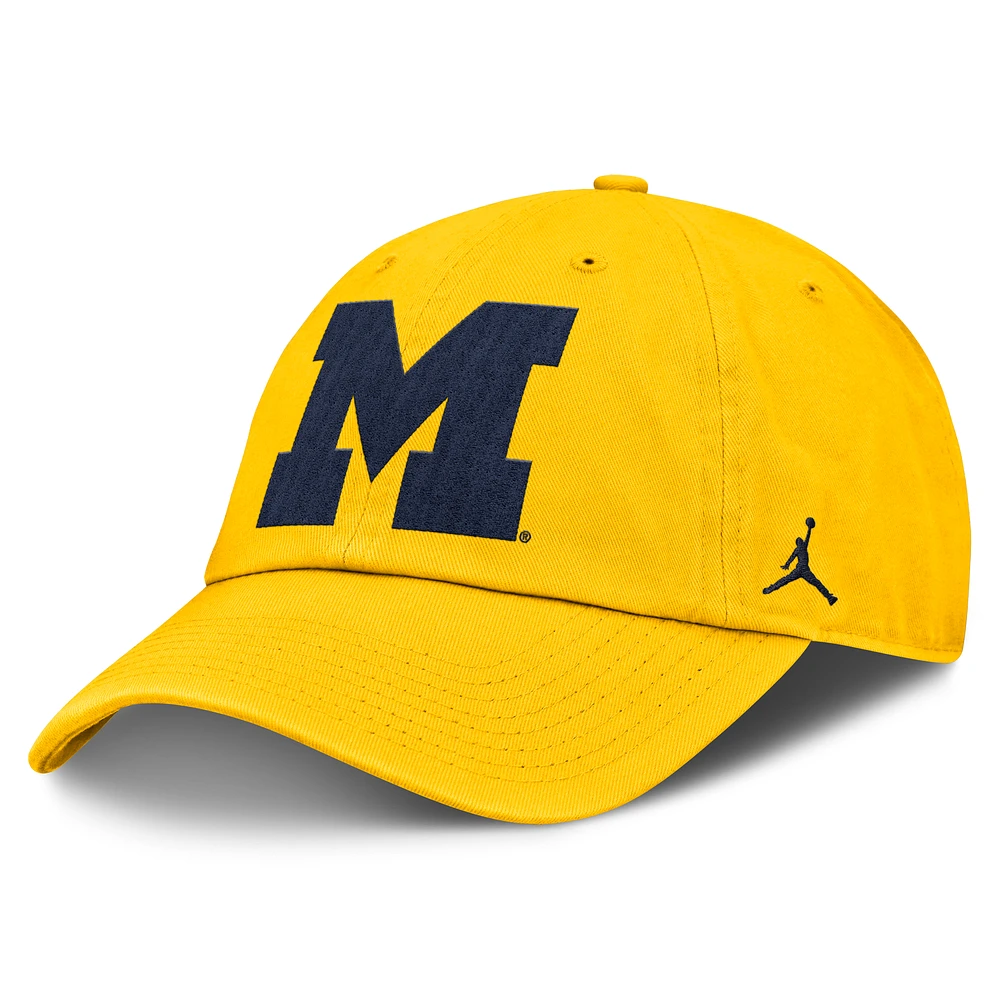 Men's Jordan Brand Gold Michigan Wolverines Primetime Club Adjustable Hat