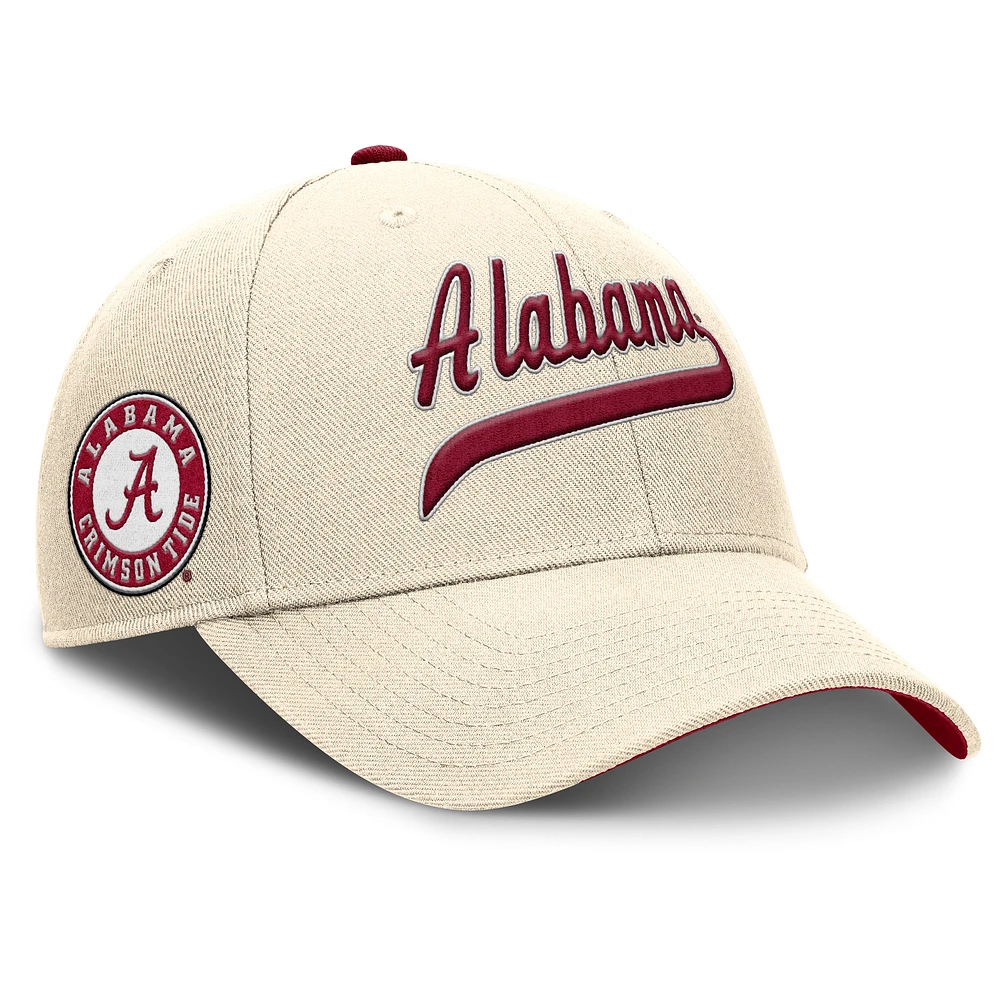 Men's Nike Natural Alabama Crimson Tide Primetime Rise Adjustable Hat