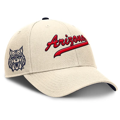 Men's Nike Natural Arizona Wildcats Primetime Rise Adjustable Hat