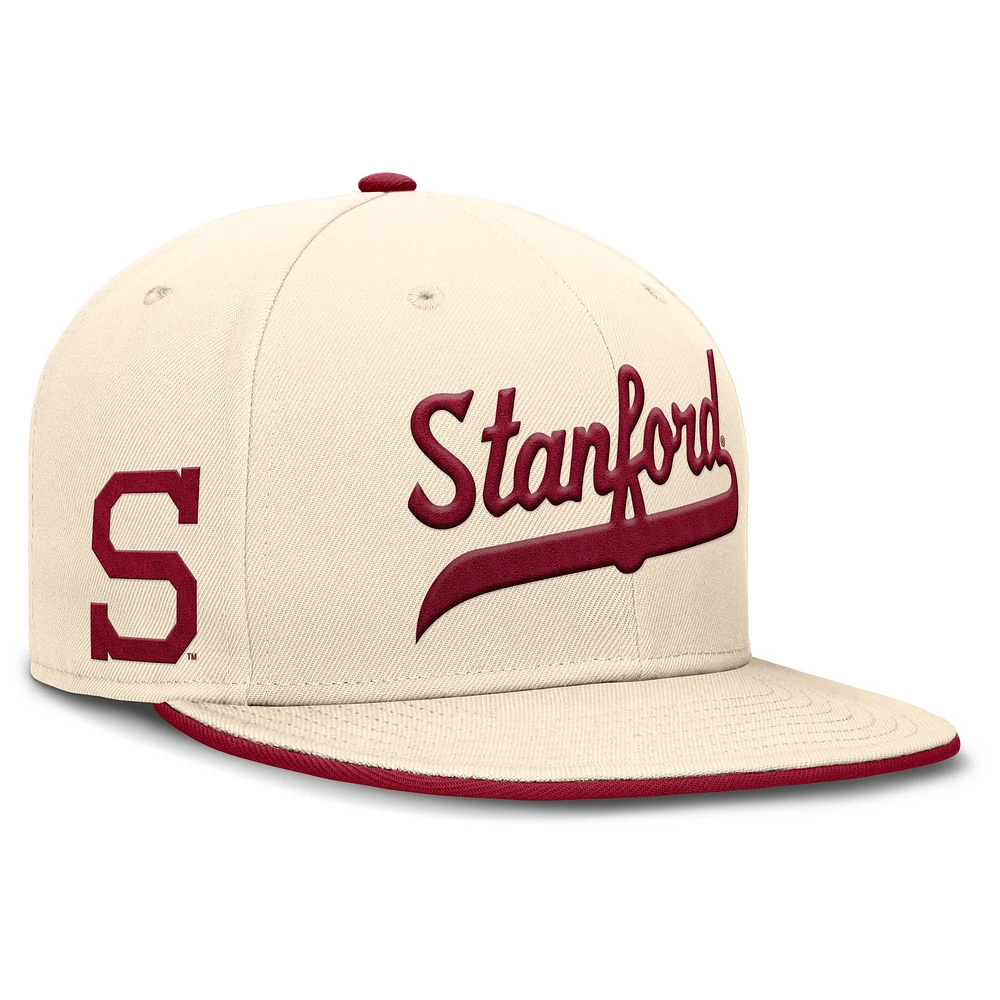 Men's Nike Natural Stanford Cardinal Primetime True Performance Fitted Hat