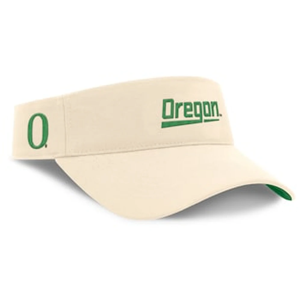 Men's Nike Natural Oregon Ducks Primetime Ace Adjustable Visor