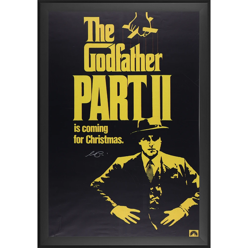 Al Pacino The Godfather Part II Autographed Framed 27" x 40" Movie Poster