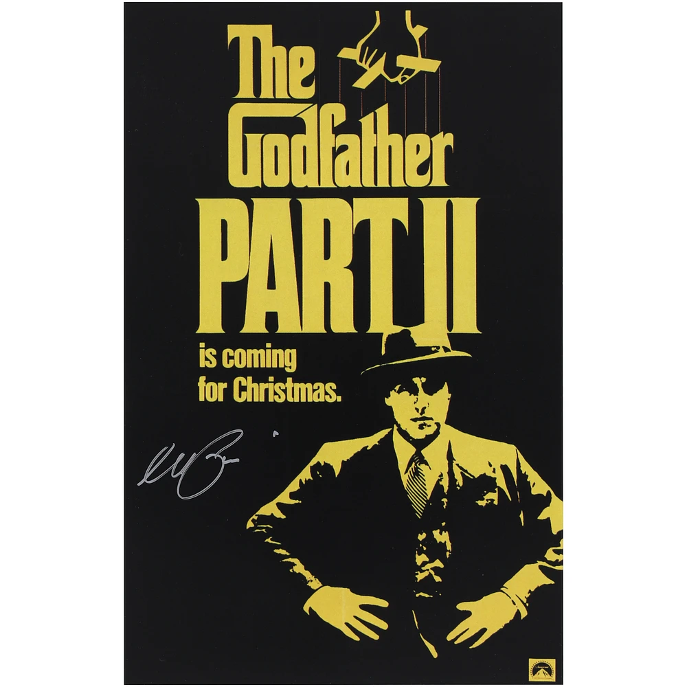 Al Pacino The Godfather Part II Autographed 11" x 17" Movie Poster