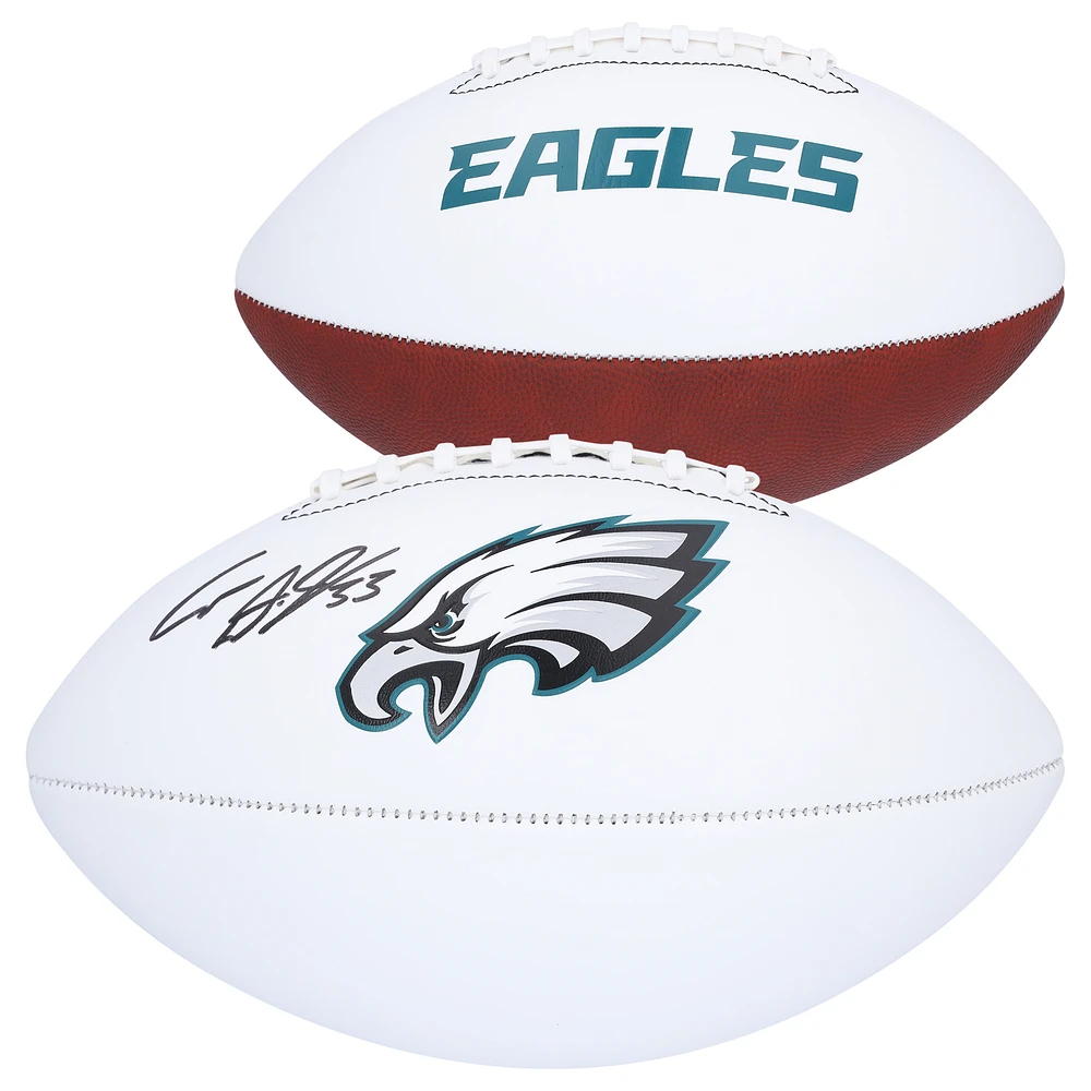 Cooper DeJean Philadelphia Eagles Autographed Franklin White Panel Football