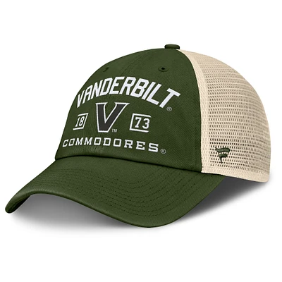 Men's Fanatics Olive Vanderbilt Commodores OHT Military Appreciation Frontier Trucker Adjustable Hat