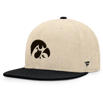 Men's Fanatics Tan Iowa Hawkeyes Catcher Snapback Hat