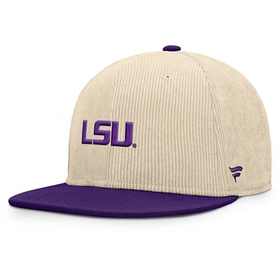 Men's Fanatics Tan LSU Tigers Catcher Snapback Hat