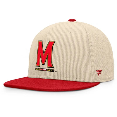 Men's Fanatics Tan Maryland Terrapins Catcher Snapback Hat