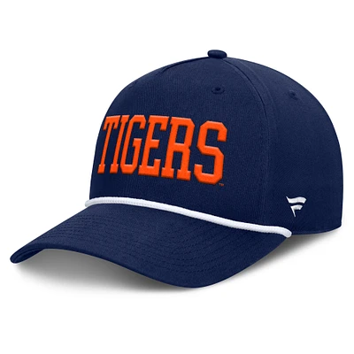 Men's Fanatics Navy Auburn Tigers Foul Ball Rope Adjustable Hat