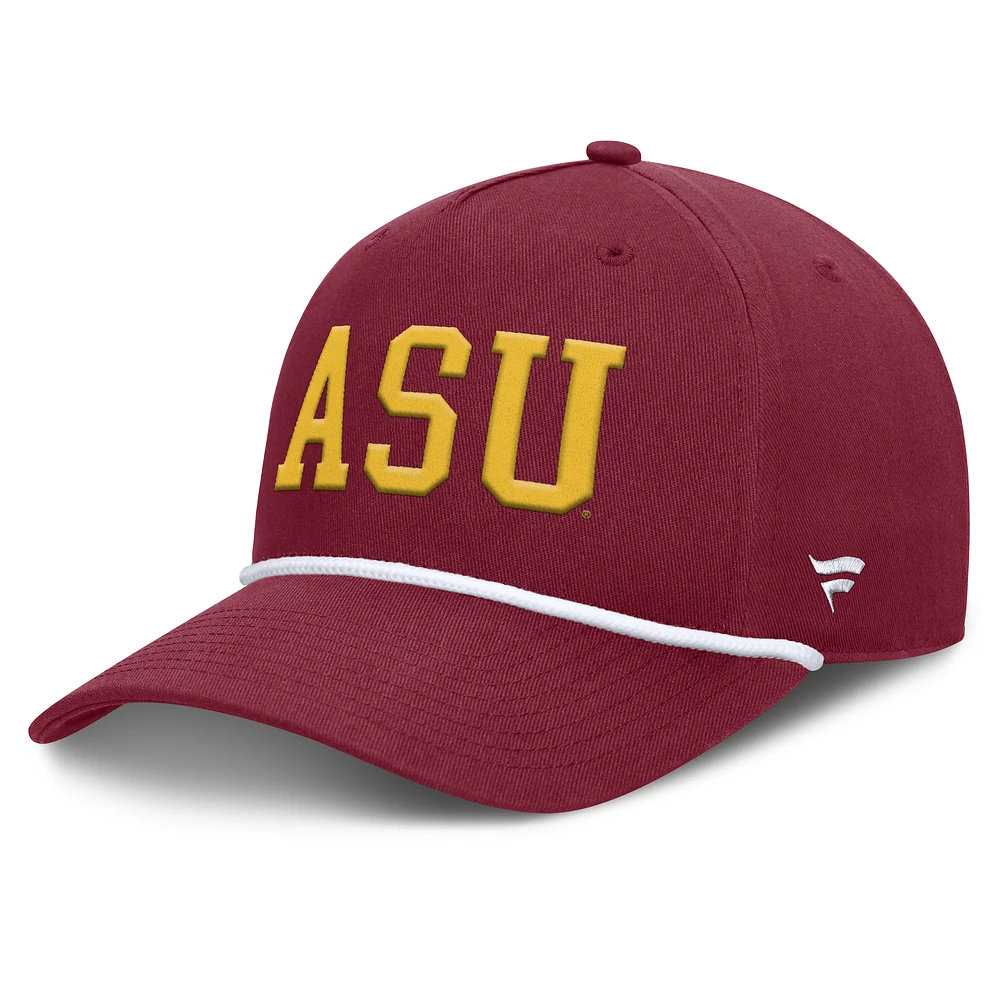 Men's Fanatics Maroon Arizona State Sun Devils Foul Ball Rope Adjustable Hat