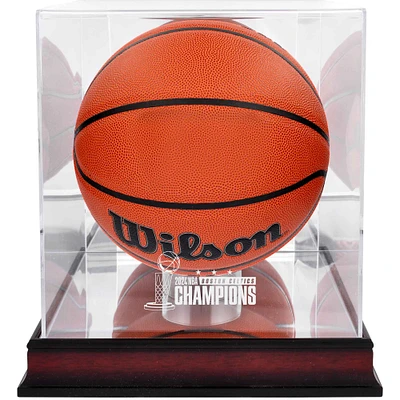 Boston Celtics 2024 NBA Finals Champions Mahogany Basketball Display Case