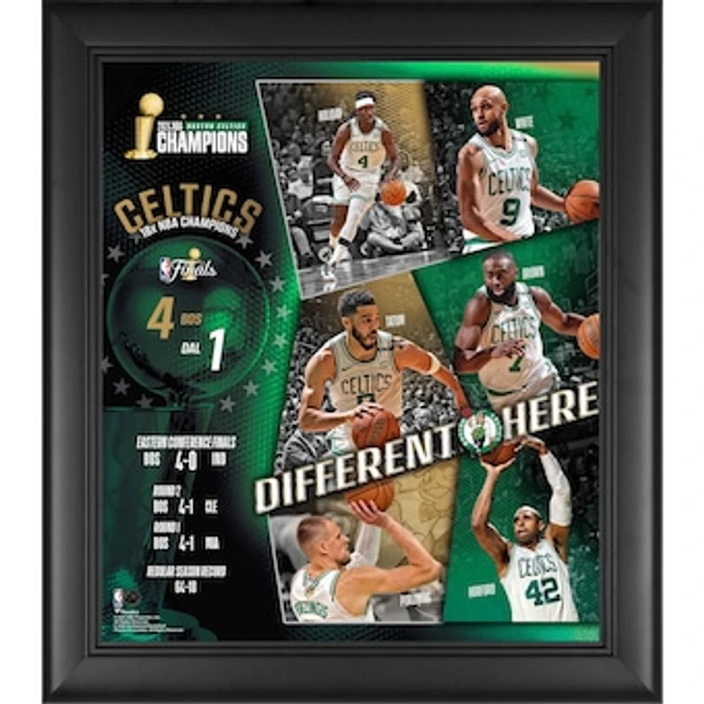 Boston Celtics Framed 15" x 17" Road to 2024 NBA Finals Champions Collage