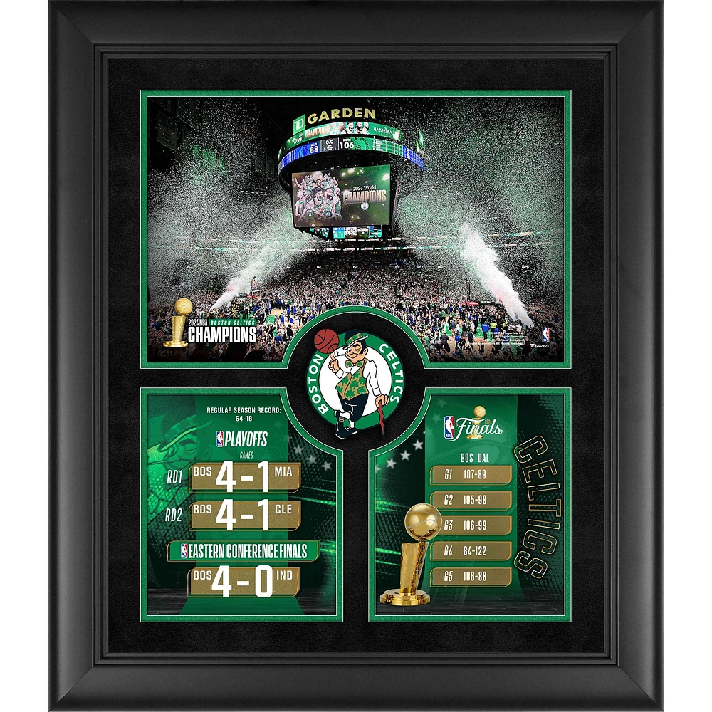 Boston Celtics Framed 20" x 24" 2024 NBA Finals Champions Collage