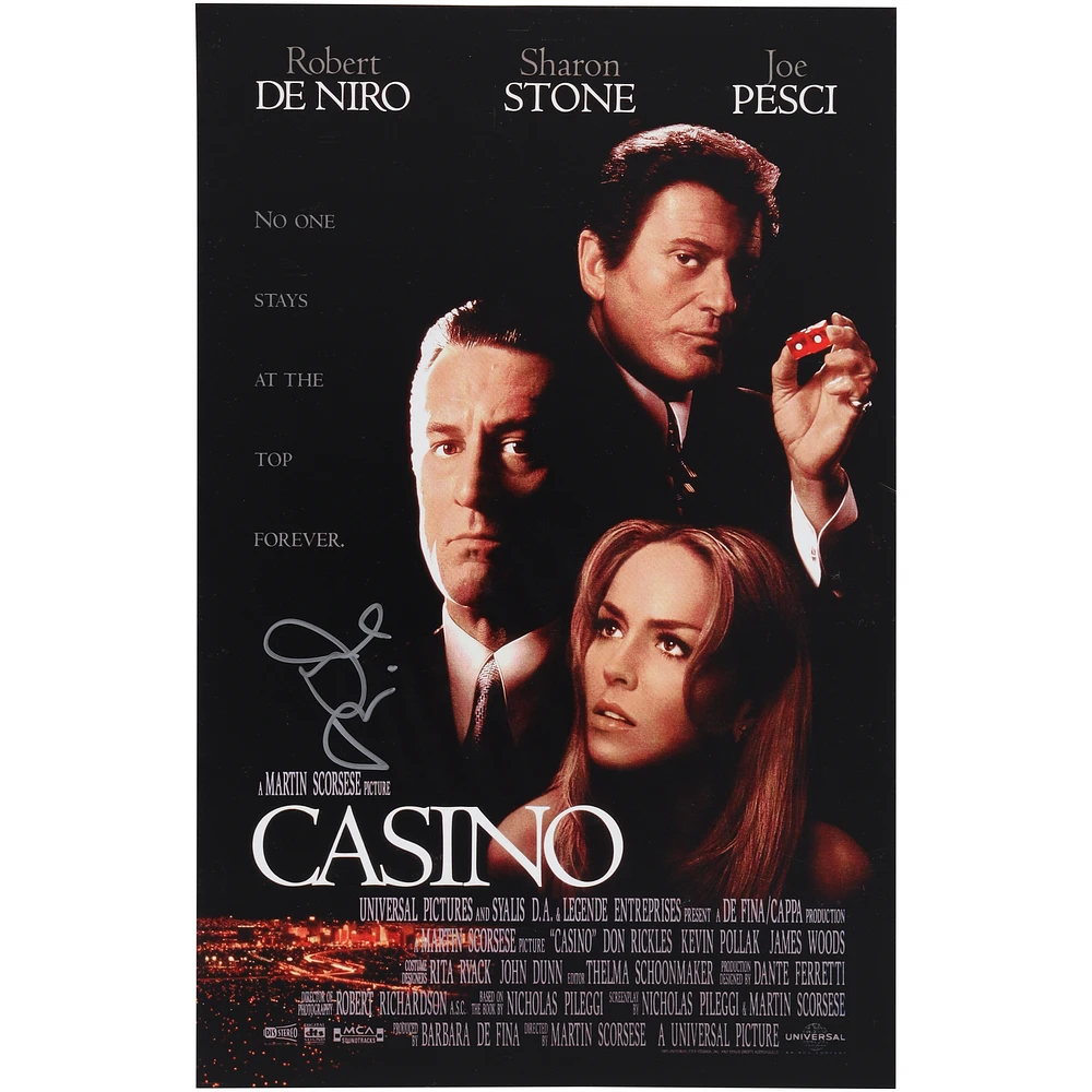 Joe Pesci Casino Autographed 11" x 17" Movie Poster
