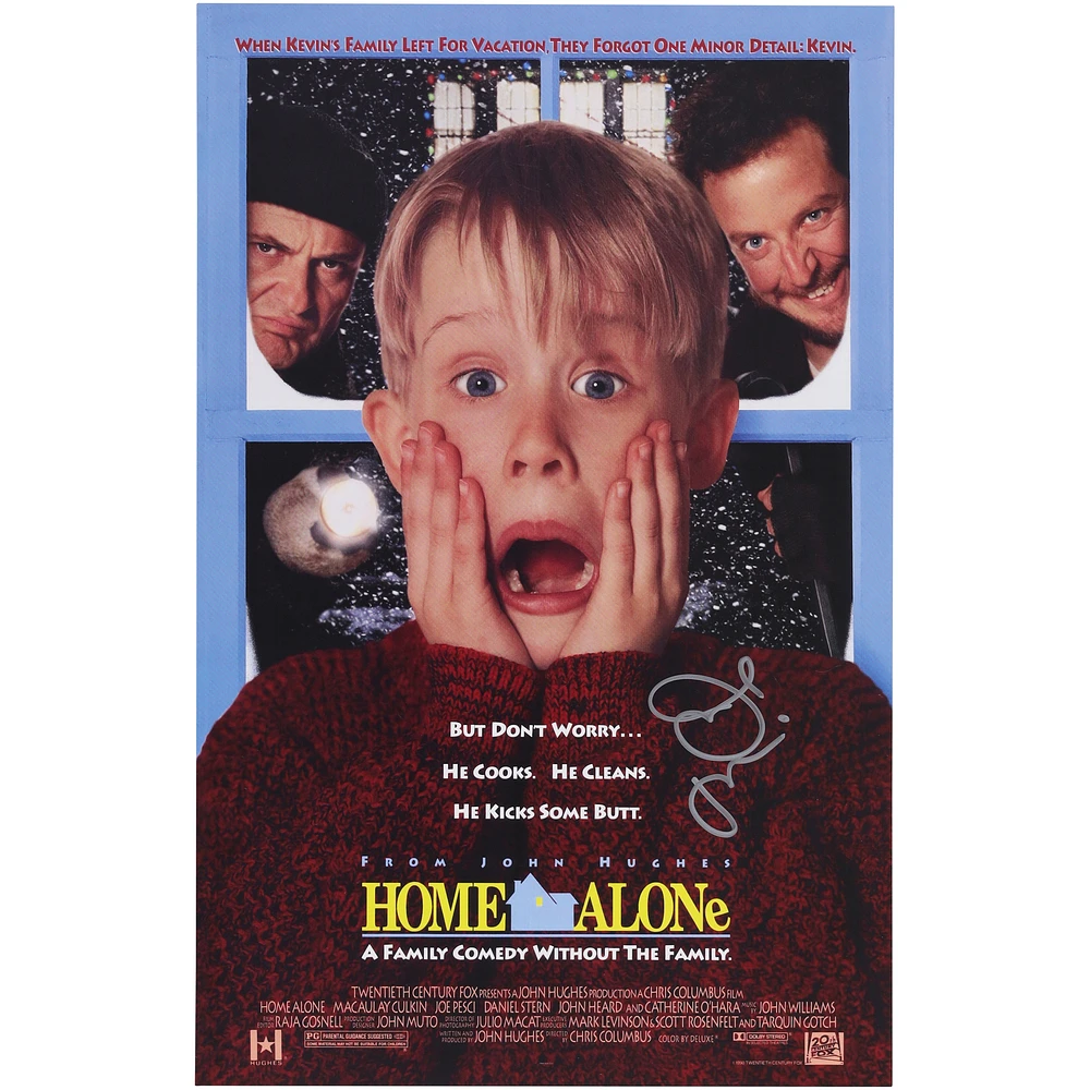 Joe Pesci Home Alone Autographed 11" x 17" Movie Poster