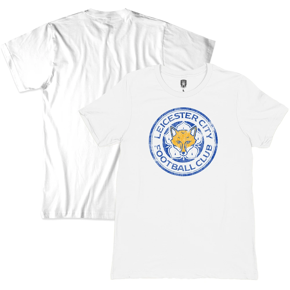 Men's 1863FC White Leicester City Color Badge T-Shirt