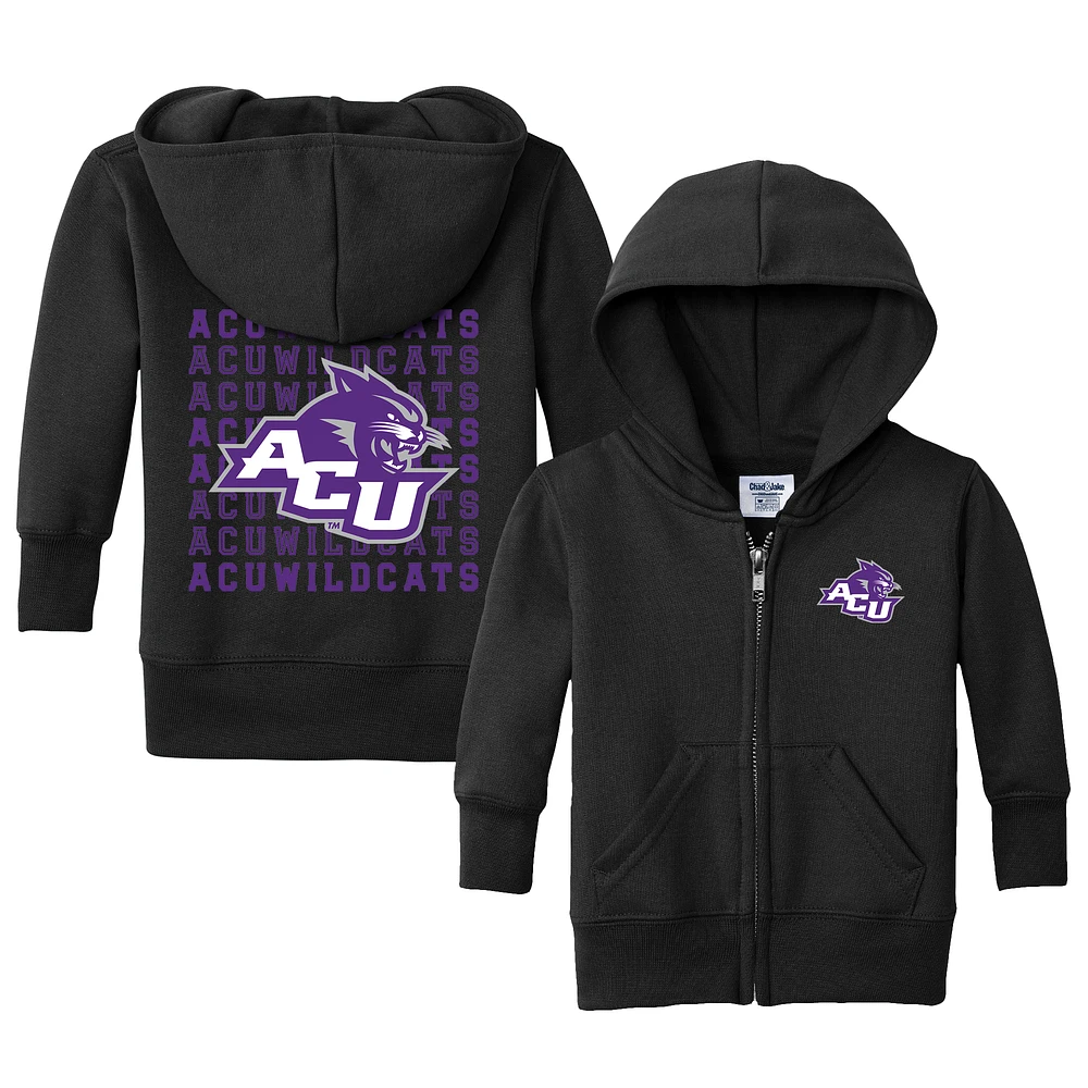 Infant Chad & Jake Black Abilene Christian University Wildcats Retro Full-Zip Hoodie Sweatshirt