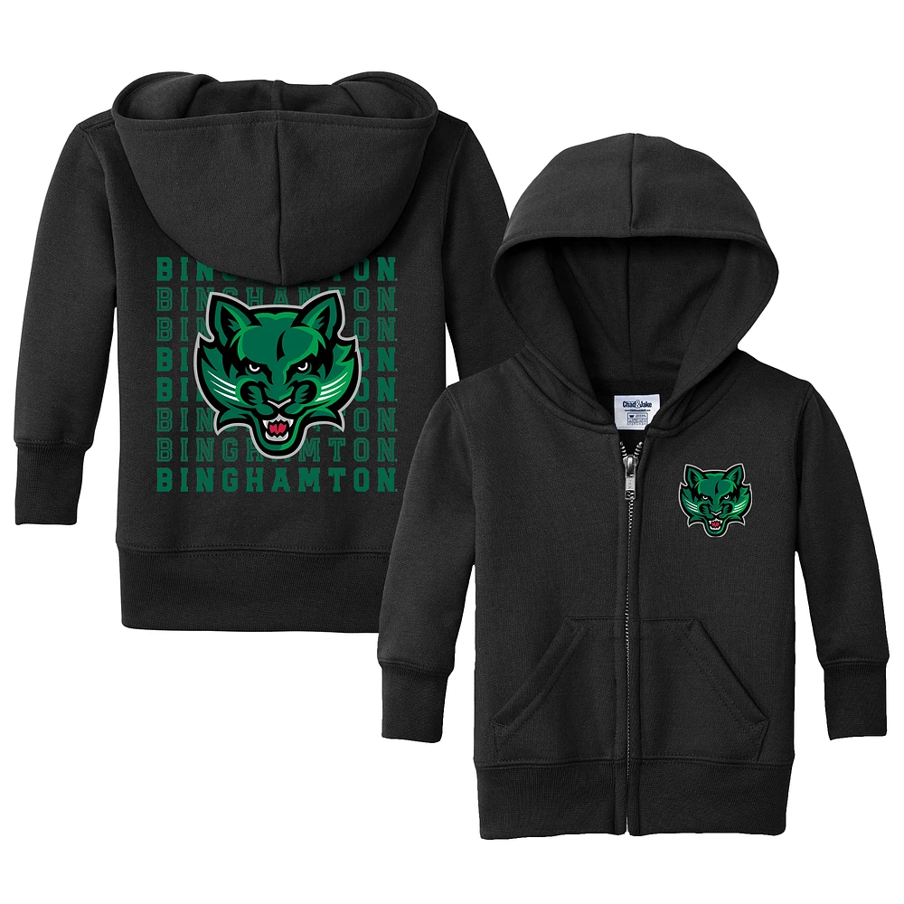 Infant Chad & Jake Black Binghamton Bearcats Retro Full-Zip Hoodie Sweatshirt