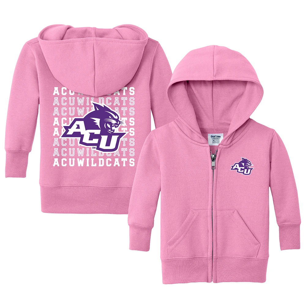 Infant Chad & Jake Pink Abilene Christian University Wildcats Retro Full-Zip Hoodie